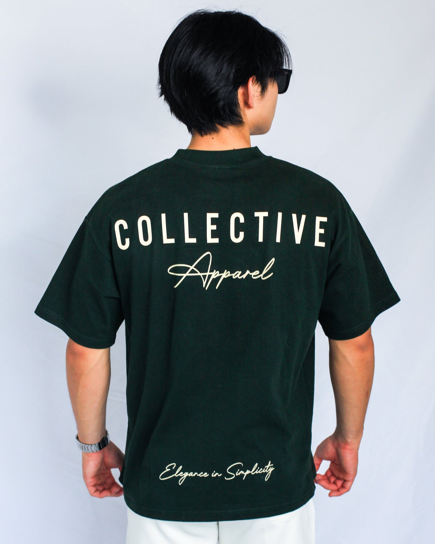 Forest green / Cream Classic Oversized Tee