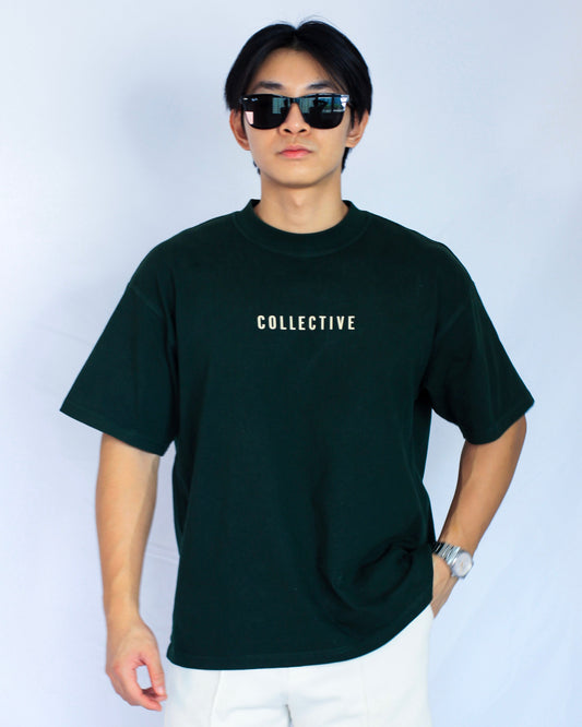 Forest green / Cream Classic Oversized Tee