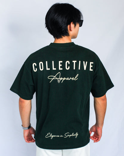 Forest green / Cream Classic Oversized Tee